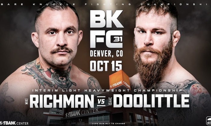 BKFC 31 Mike Richman vs Issac Doolittle Full Fight Replays Oct 15, 2022