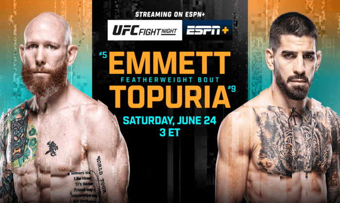 UFC on ABC Josh Emmett vs Ilia Topuria Full Fight Replays June 24, 2023