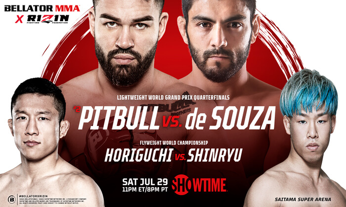 Bellator MMA x Rizin 2 - Pitbull vs de Souza Full Fight Replays July 29, 2023