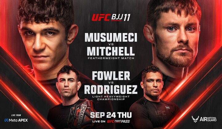 UFC BJJ 11: Musumeci vs. Mitchell Full Fight Replays September 24, 2026